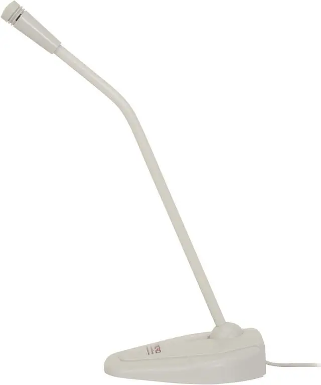 Alt view image 2 of 7 - MICRO INNOVATIONS MM710M White 3.5mm Connector VoiceMaster Desktop Microphone