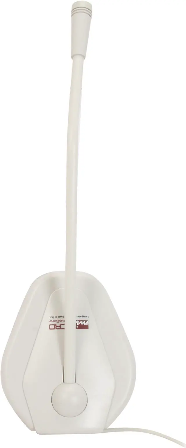 Alt view image 5 of 7 - MICRO INNOVATIONS MM710M White 3.5mm Connector VoiceMaster Desktop Microphone