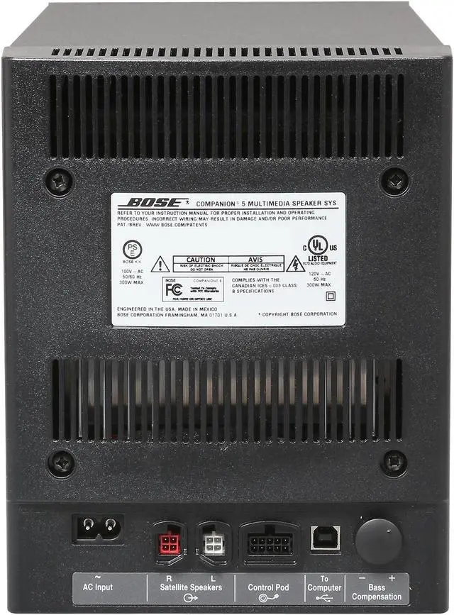 Alt view image 5 of 14 - Bose® Companion® 5 multimedia speaker system