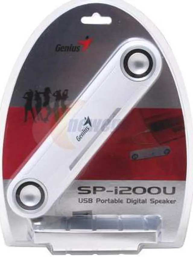 Alt view image 4 of 4 - Genius SP-I200U 2 watts 2.0 White Slim Portable USB Speaker