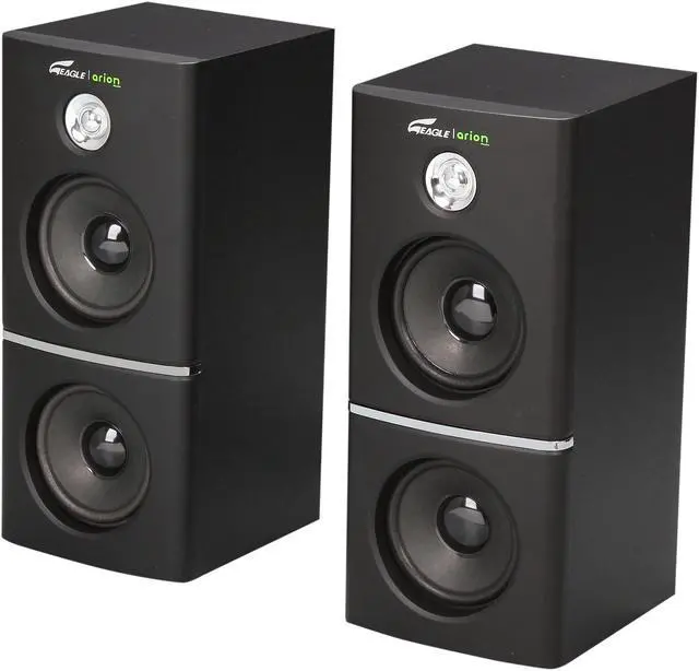 Alt view image 2 of 11 - Eagle ET-AR504LR-BK 35 Watts RMS 2.1 Black Soundstage Speakers