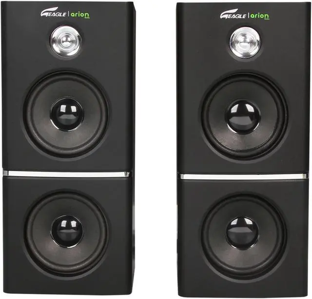 Alt view image 3 of 11 - Eagle ET-AR504LR-BK 35 Watts RMS 2.1 Black Soundstage Speakers