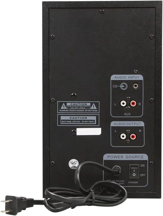 Alt view image 9 of 11 - Eagle ET-AR504LR-BK 35 Watts RMS 2.1 Black Soundstage Speakers