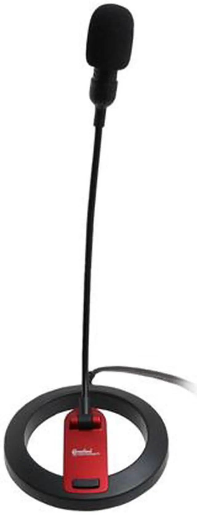 Alt view image 2 of 5 - SYBA CL-ME-606 Black Red 3.5mm Connector Goose Neck Desktop Microphone