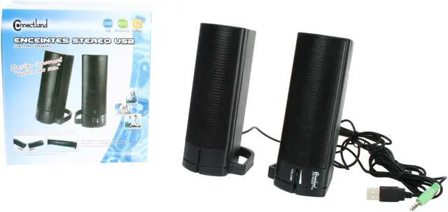 Alt view image 7 of 6 - Connectland CL-SPK20037 2.0 USB Powered Stereo Speaker