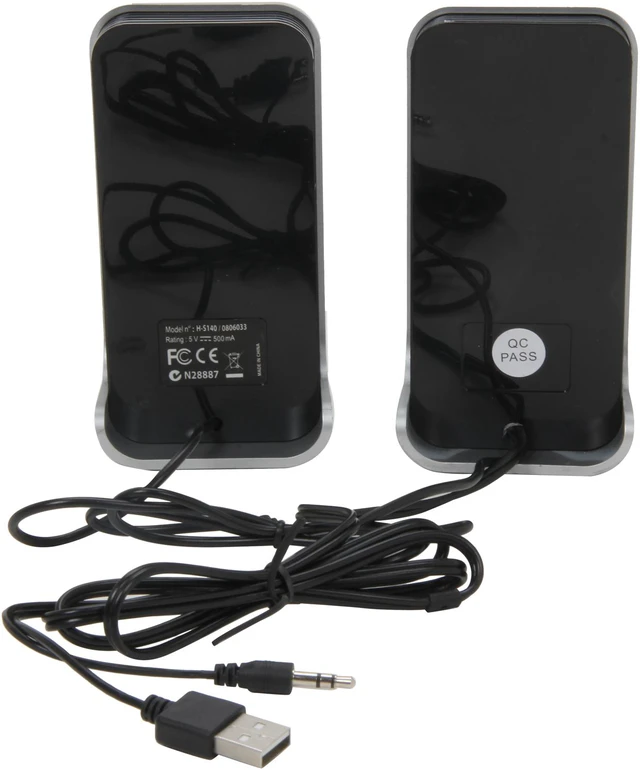 Alt view image 4 of 5 - SYBA Connectland CL-SPK20116 2x3W RMS Multimedia Stereo Speakers with Easy Access Volume Control Knob, USB Powered