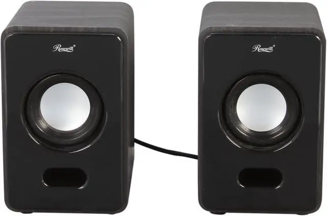 Alt view image 2 of 5 - Rosewill RISP-11002 4 Watt 2.0 Wooden Speaker System