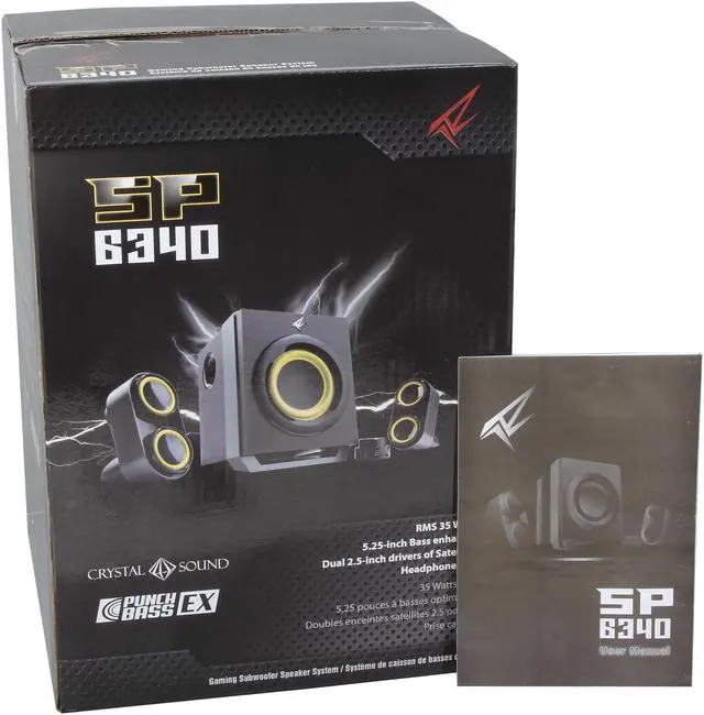 Alt view image 14 of 14 - Rosewill SP-6340 - 2.1-Channel Subwoofer Speaker System for Gaming, Music and Movies