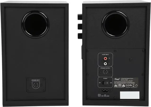 Alt view image 4 of 6 - Rosewill 2.0 Woofer Speaker System for Gaming, Music and Movies, 60 Watts RMS - SP-7260