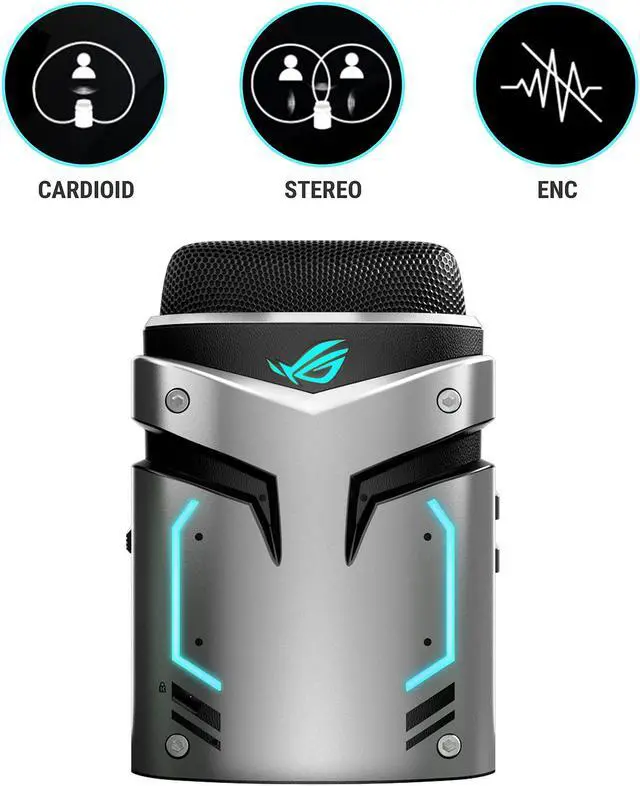 Alt view image 4 of 6 - ASUS ROG Strix Magnus USB 3.0 Portable Gaming Condenser Microphone with Cardioid / Stereo / ENC and Aura Sync