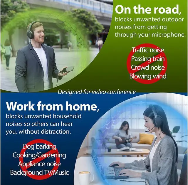 Alt view image 5 of 7 - ASUS Ai Noise-Canceling Mic Adapter, Built-in Artificial Intelligence Isolates Background Noise, Enhance Voice Clarity, Improve Quality of Conference Calls, Music, Supports USB-C & USB 2.0-3.5 mm