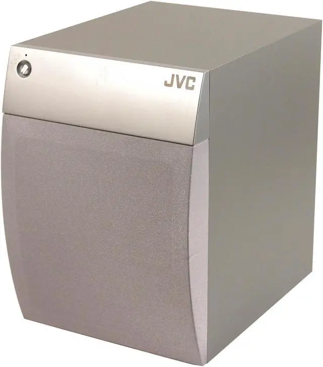 Alt view image 2 of 5 - JVC SPPWA670 Subwoofer Only 10" 120W Powered Subwoofer W/ Silver Color