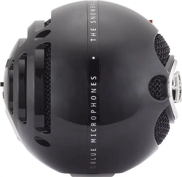 Alt view image 2 of 12 - Blue Snowball USB Microphone for PC, Mac, Gaming, Recording, Streaming, Podcasting, Condenser Mic with Cardioid and Omnidirectional Pickup Patterns, Stylish Retro Design – Gloss Black