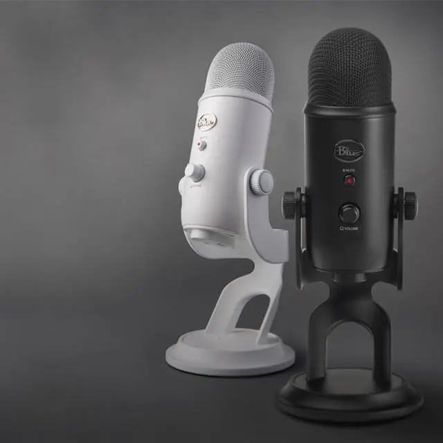 Alt view image 9 of 9 - Logitech for Creators Blue Yeti USB Microphone for PC, Podcast, Gaming, Streaming, Studio, Computer Mic - Whiteout
