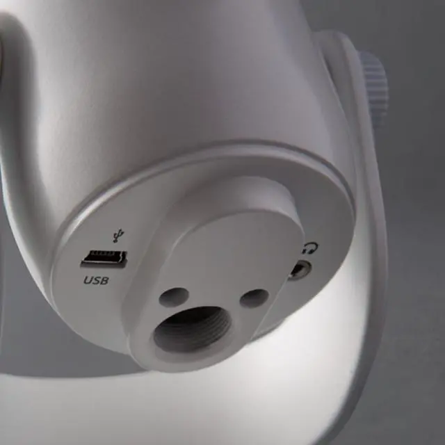 Alt view image 10 of 9 - Logitech for Creators Blue Yeti USB Microphone for PC, Podcast, Gaming, Streaming, Studio, Computer Mic - Whiteout