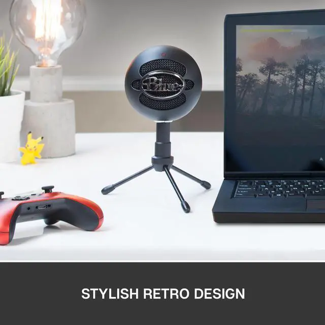 Alt view image 3 of 10 - Blue Snowball iCE USB Microphone for PC, Mac, Gaming, Recording, Streaming, Podcasting, with Cardioid Condenser Mic Capsule, Adjustable Desktop Stand and USB cable, Plug 'n Play – Black