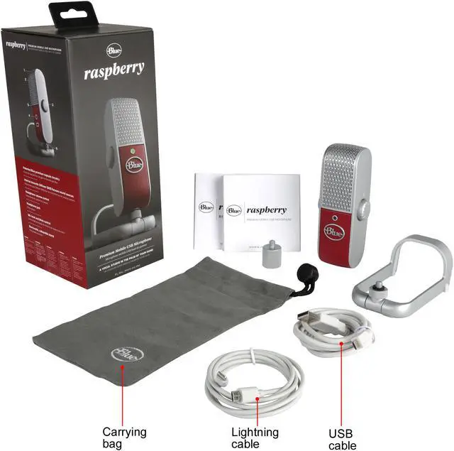 Alt view image 7 of 7 - Blue Microphones Raspberry Premium Mobile USB Microphone