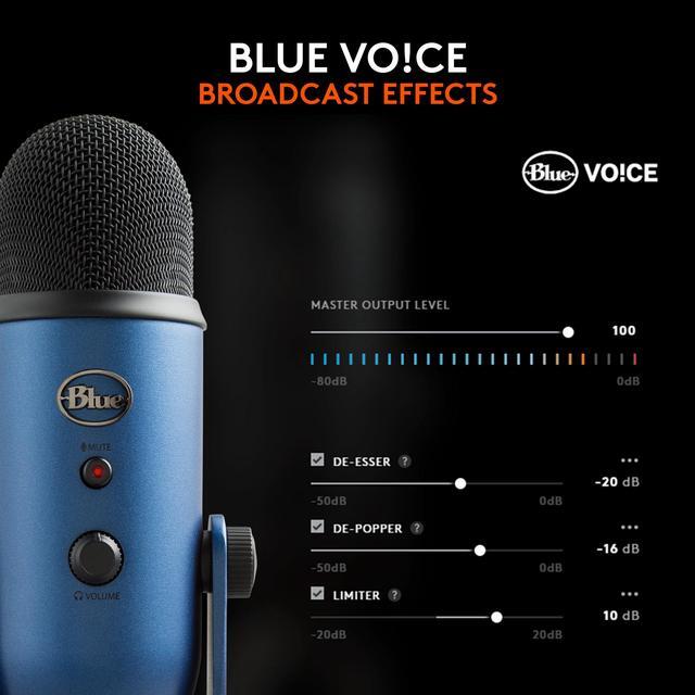 Blue Yeti USB Streaming Microphone - Midnight Blue 988 Blue Yeti USB Streaming Microphone - Midnight Blue 988