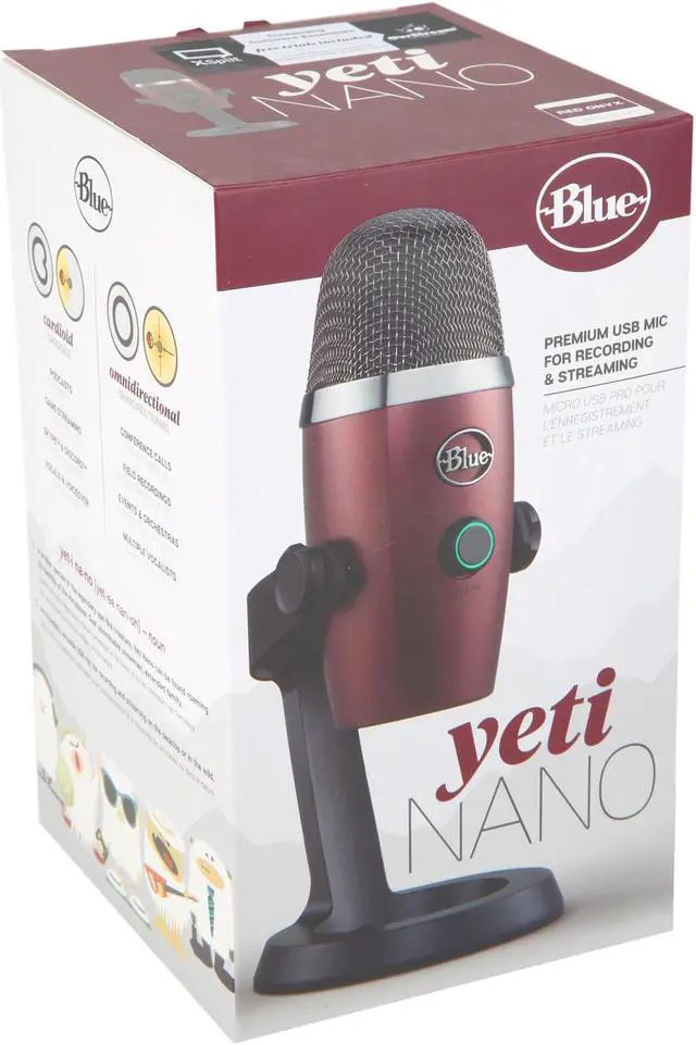 Alt view image 5 of 5 - Blue Microphones Yeti Nano Premium USB Mic for Recording and Streaming-in RED ONYX