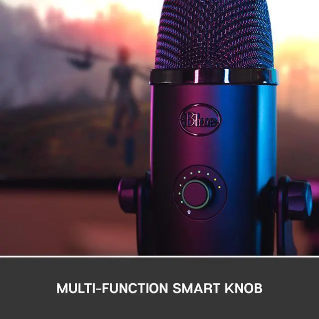 Alt view image 5 of 11 - Blue Yeti X Professional USB Condenser Microphone for PC, Mac, Gaming, Recording, Streaming, Podcasting on PC, Desktop Mic with High-Res Metering, LED Lighting, Blue VO!CE Effects - Black