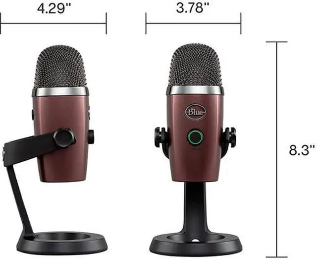 Alt view image 4 of 6 - Blue Yeti Nano Professional Condenser USB Microphone - Red Onyx