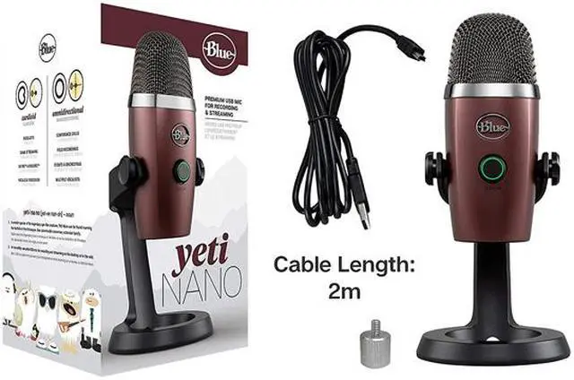 Alt view image 6 of 6 - Blue Yeti Nano Professional Condenser USB Microphone - Red Onyx
