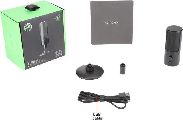 Alt view image 5 of 4 - Razer Seiren X Supercardioid Condenser Streaming Microphone with Built-In Shock Mount - RZ19-02290100-R3U1