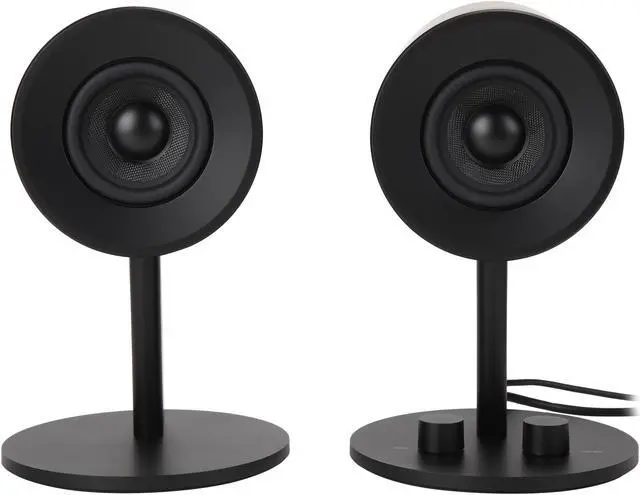 Alt view image 10 of 14 - Razer Nommo Chroma: Custom Woven 3" Glass Fiber Drivers - Rear-Facing Bass Ports - Bass Knob w/Automatic Gain Control Chroma Enabled - Full Range 2.0 PC Gaming Speakers, Black