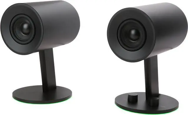 Alt view image 9 of 14 - Razer Nommo Chroma: Custom Woven 3" Glass Fiber Drivers - Rear-Facing Bass Ports - Bass Knob w/Automatic Gain Control Chroma Enabled - Full Range 2.0 PC Gaming Speakers, Black