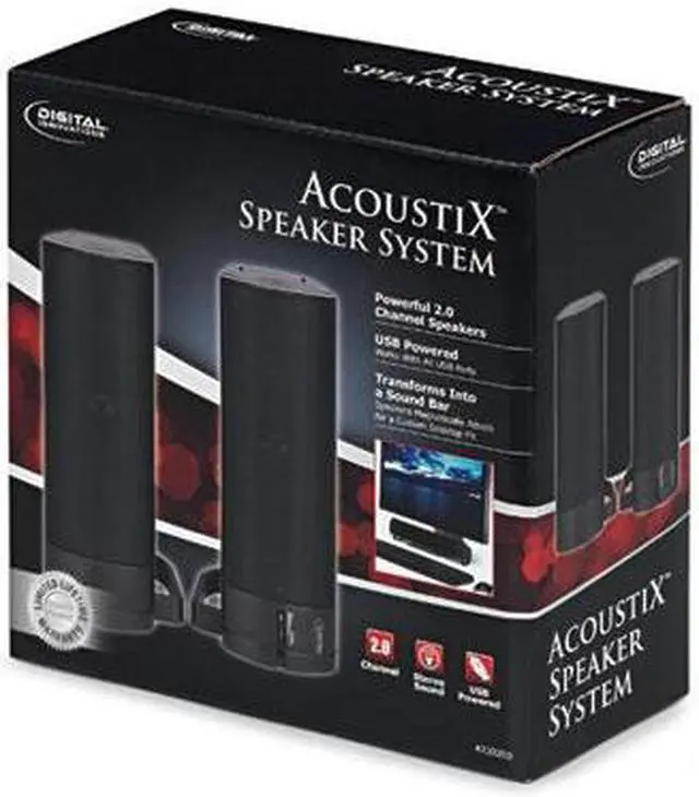 Alt view image 2 of 2 - Digital Innovations AcoustiX 4330200 3 Watts (1.5 per channel) 2.0 Speaker System