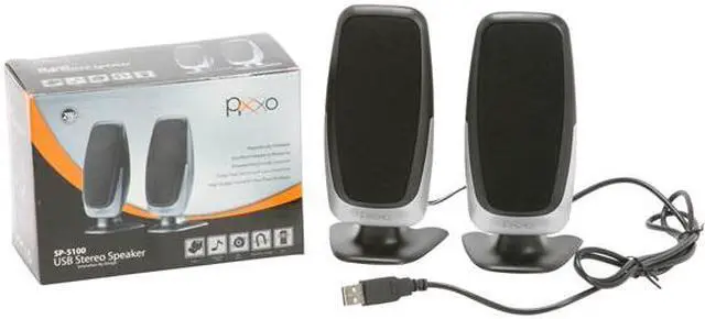 Alt view image 11 of 11 - Pixxo SP-5100 2 Watts RMS 2.0 USB Stereo Speakers