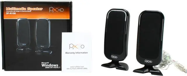 Alt view image 5 of 5 - Pixxo SP-N100G 2.0 USB Powered Speakers