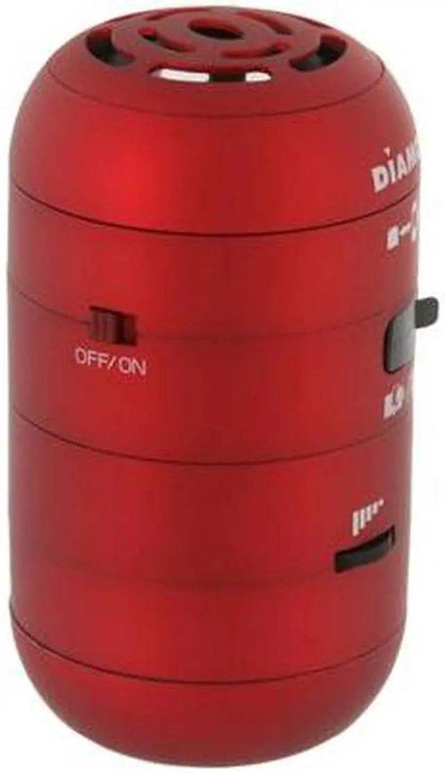 Alt view image 6 of 12 - DIAMOND MSP100R 4 Watts 2.0 Mini Rockers Mobile Speakers - RED