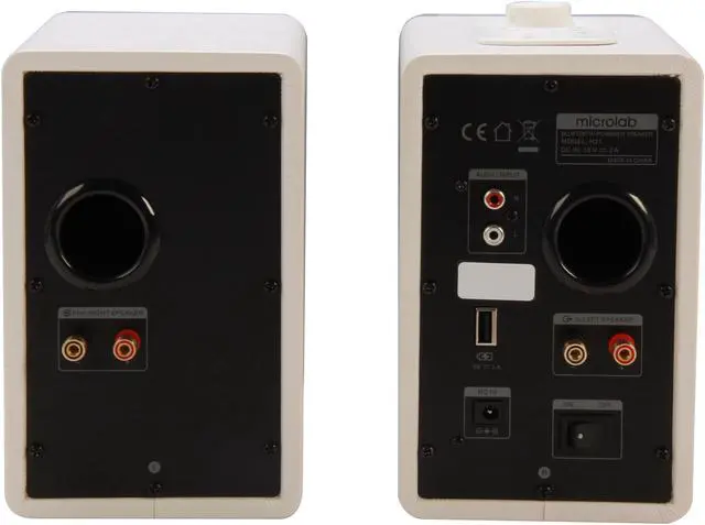 Alt view image 4 of 6 - Microlab SP-H21WH 66 Watt 2.0 Bluetooth Wireless Speaker (White)
