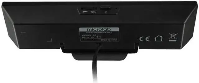 Alt view image 3 of 4 - Microlab B51 Portable USB-Powered Clip-on Speakers with 3.5 mm Jack