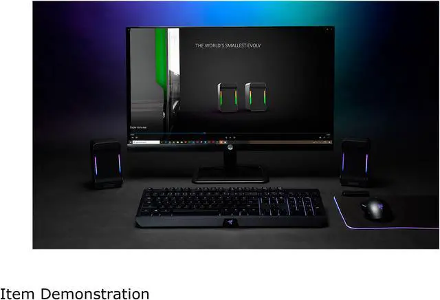 Alt view image 6 of 9 - Phanteks Evolv Sound Mini, Compact, Gaming Speaker, Digital-RGB Lighting, Black.
