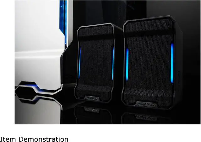 Alt view image 7 of 9 - Phanteks Evolv Sound Mini, Compact, Gaming Speaker, Digital-RGB Lighting, Black.