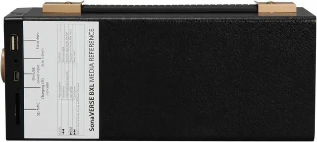 Alt view image 5 of 7 - GOgroove SonaVERSE BXL Portable Speaker Boombox with 7 Hour Rechargeable Battery, 3.5mm AUX port and Dual Drivers - Works with Apple, Samsung, LG, Sony and More Smartphones and Tablets