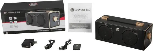 Alt view image 7 of 7 - GOgroove SonaVERSE BXL Portable Speaker Boombox with 7 Hour Rechargeable Battery, 3.5mm AUX port and Dual Drivers - Works with Apple, Samsung, LG, Sony and More Smartphones and Tablets