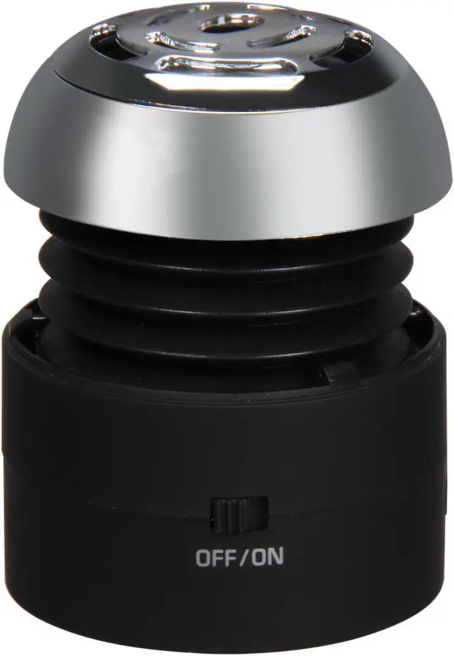 Alt view image 3 of 8 - Go Rock Black Mini Portable Speaker w/ Retractable Cables (TRMS02MC-BK)