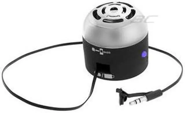 Alt view image 8 of 8 - Go Rock Black Mini Portable Speaker w/ Retractable Cables (TRMS02MC-BK)