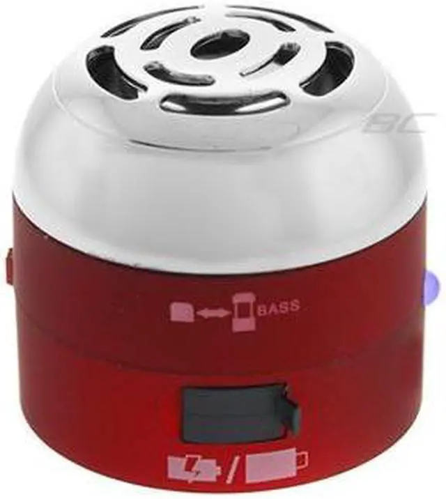 Main image of Go Rock Red Mini Portable Speaker w/ Retractable Cables TRMS02MC-RD
