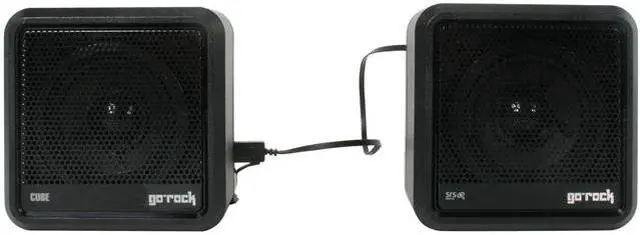 Alt view image 3 of 17 - Go Rock TRMS03SR Black Bluetooth Portable 3D Surround Speakers