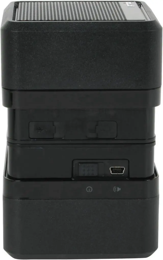 Alt view image 11 of 17 - Go Rock TRMS03SR Black Bluetooth Portable 3D Surround Speakers