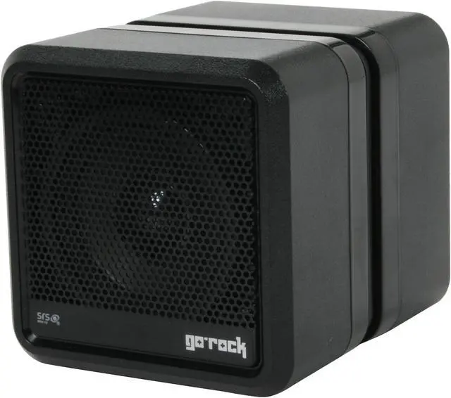 Alt view image 12 of 17 - Go Rock TRMS03SR Black Bluetooth Portable 3D Surround Speakers