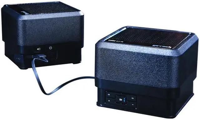 Alt view image 14 of 17 - Go Rock TRMS03SR Black Bluetooth Portable 3D Surround Speakers