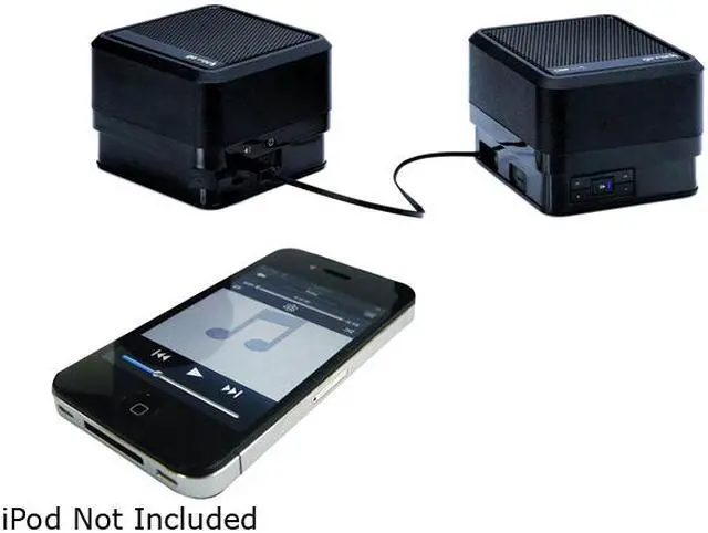 Alt view image 15 of 17 - Go Rock TRMS03SR Black Bluetooth Portable 3D Surround Speakers