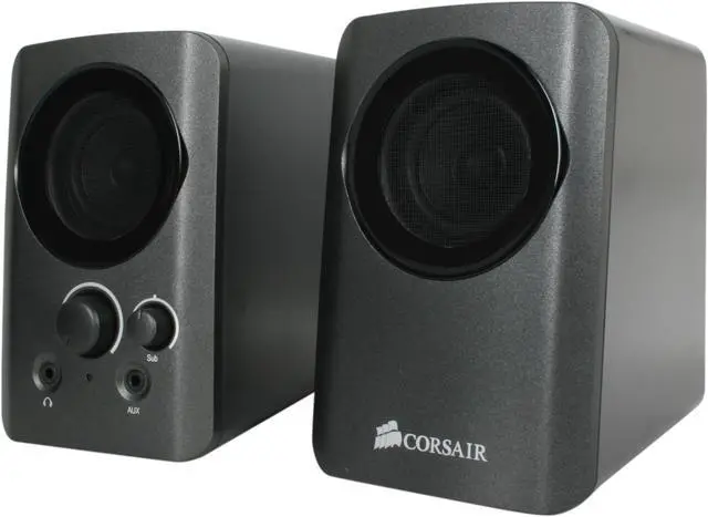 Alt view image 6 of 10 - Corsair SP2200 46 w 2.1 Gaming Audio Series PC Speaker System