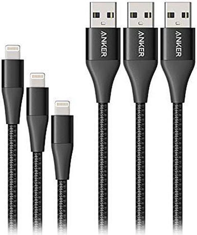 Anker iPhone Charger Cable, Powerline II Lightning Cable (10 Feet), Durable  Cable, MFi Certified for iPhone Xs/XS Max/XR/X/8/8 Plus/7/7 Plus, iPad 8  (Black) 