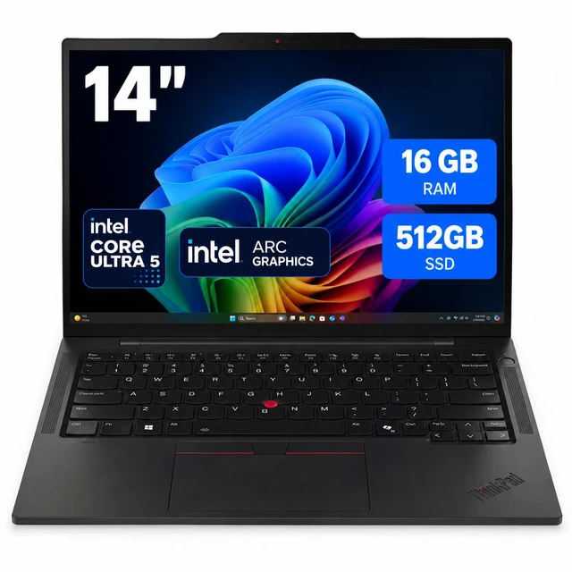 Main image of Lenovo ThinkPad T14s Gen 6 21QX00P2US 14" Copilot+ PC Notebook - Intel Core Ultra 5 226V (2.1 GHz) - 16 GB - 512 GB SSD - Windows 11 Pro - Intel Arc Graphics - Wi-Fi 7 - 5MP Webcam